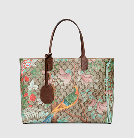 Authentic Gucci Tian GG Supreme Tote Bag 427015 K0L2N 8689